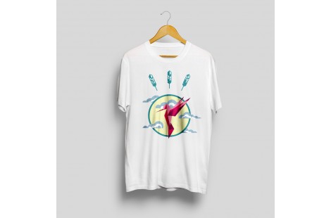 T-shirt imprimé colibri