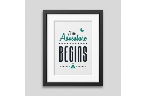 Affiche encadrée The adventure begins